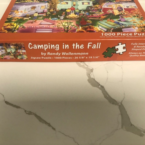Vermont Brand Camping in the Fall Jigsaw Puzzle Randy Wollenmann 1000 pieces - Picture 2 of 4
